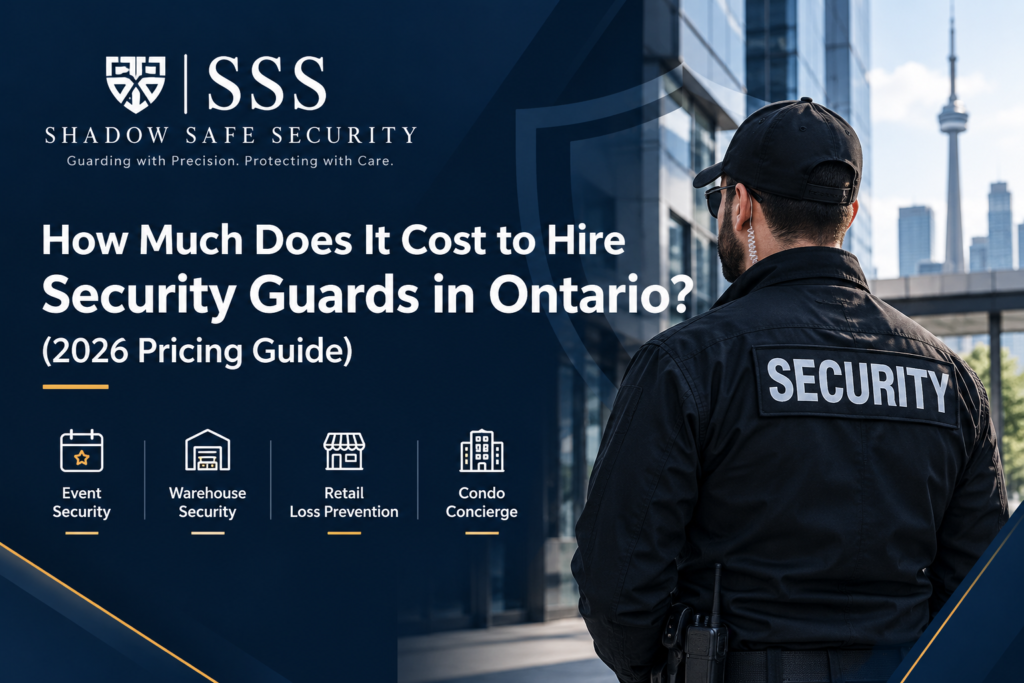 Security Guard Rates in Ontario: 2026 Pricing by Service Type
